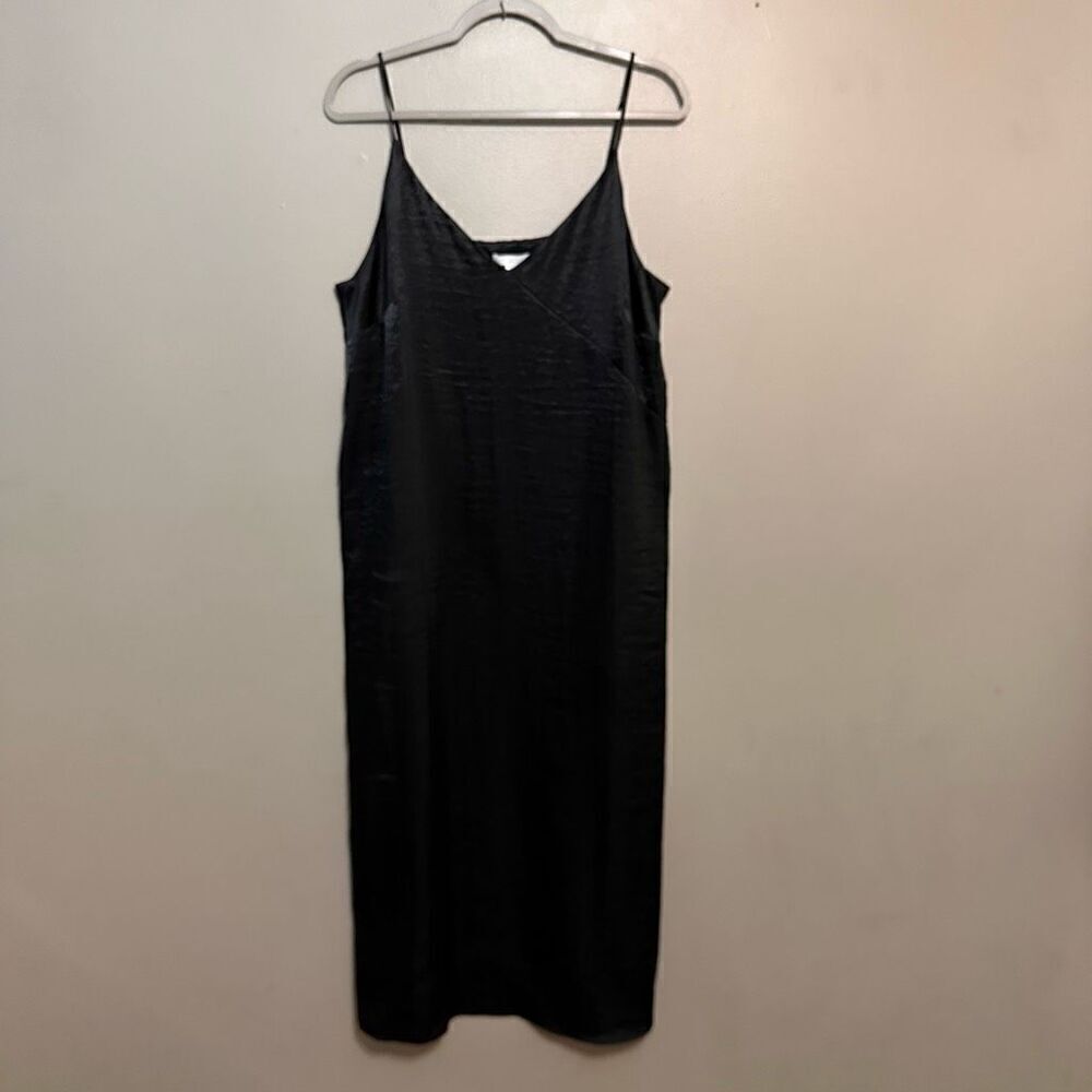 H&M black size 12 slip dress